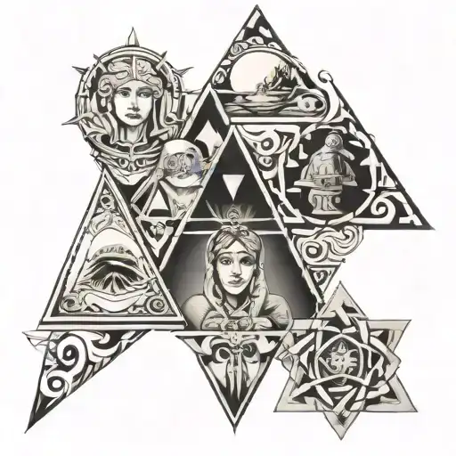 Family, Mission, Cognition - triangle formed by tattoo design idea