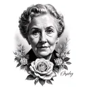 Memorial Portrait tattoo design idea