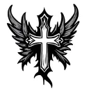 Nordic Cross tattoo design idea