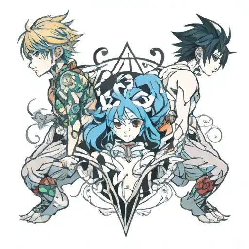 Soulmate tattoo design idea