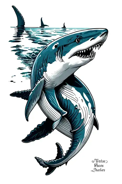 Whales Shark tattoo design idea