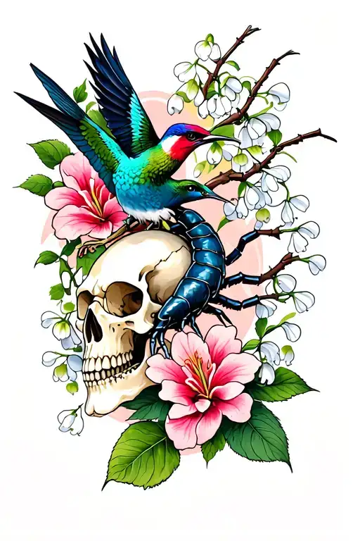 japanese, scorpion, Lilly of the valley, hawk, skull, japanese cherry blossom, blue roses, hummingbird tattoo design idea