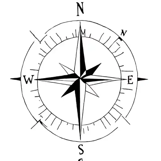 Compass, mountains, lucas, moritz tattoo design idea