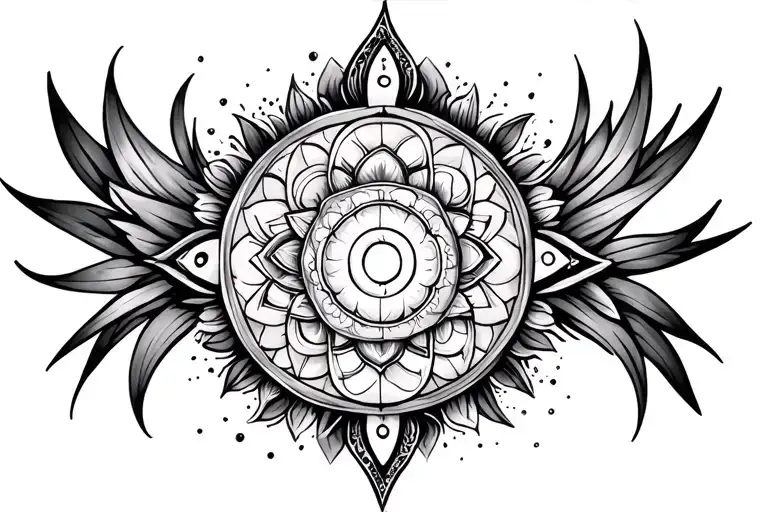 chakras tattoo design idea