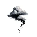 Coverup Clouds and Smoke tattoo design idea