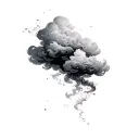 Coverup Clouds and Smoke tattoo design idea