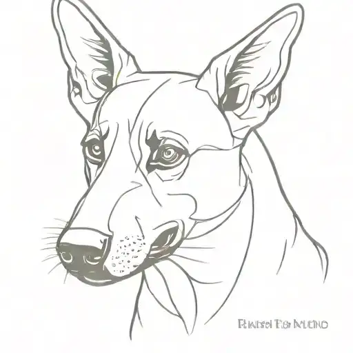 belgian malinois tattoo design idea
