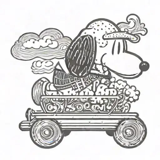 Snoopy tattoo design idea