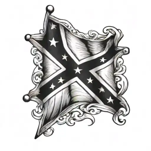 Rebel Flag tattoo design idea