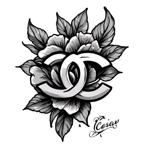 Double C tattoo design idea