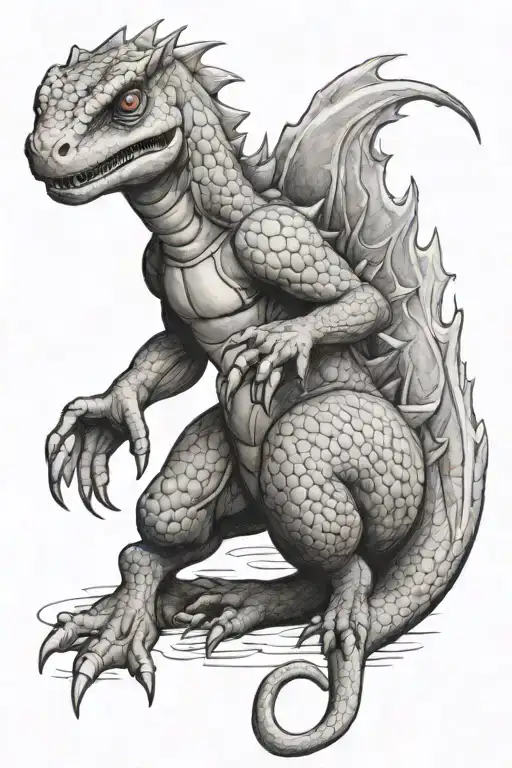 charmeleon tattoo design idea