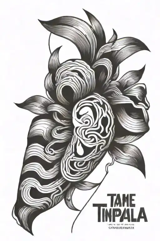 tame impala currents album wrapped around the arm tattoo design idea