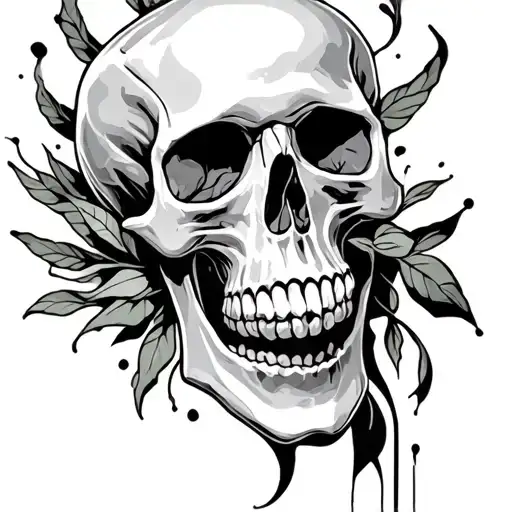 Skull Hand tattoo design idea