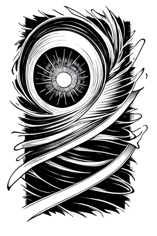 Lines around forearm at 6 inch increments tattoo design idea