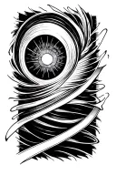 Lines around forearm at 6 inch increments tattoo design idea