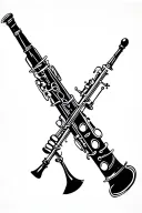 clarinet tattoo design idea