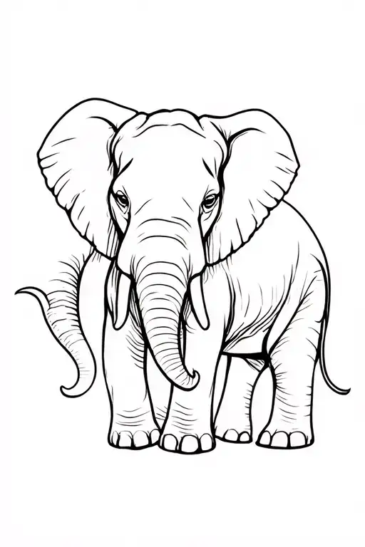 3 headed elephant tattoo design idea