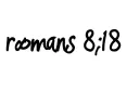 "romans 8;18" tattoo design idea