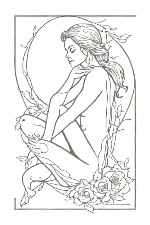 trauma rape survivor reborn again tattoo design idea