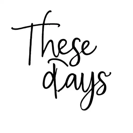 "These days" Bon Jovi lyrics combining tattoo design idea