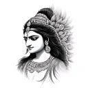 Shiva Parvati tattoo design idea