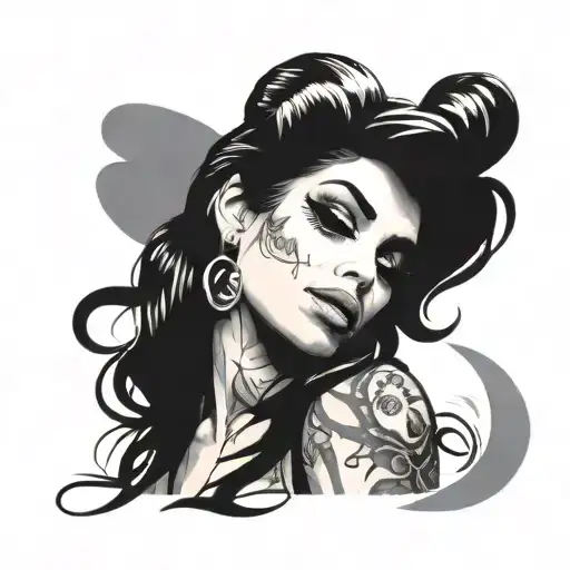Amy Winehouse tattoo design idea