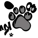 "Mickey" "Mickey" dog paw print tattoo design idea