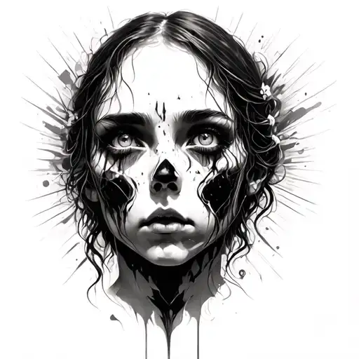 physical and psychological abuse, complex post-traumatic stress disorder, depressionen, mentally ill tattoo design idea