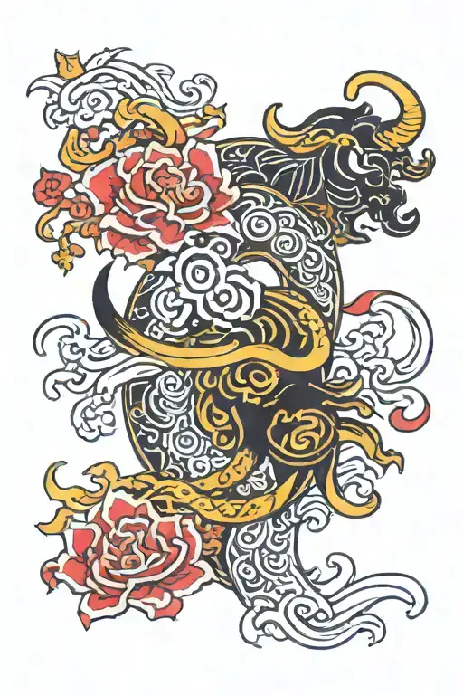 taurus pisces libra tattoo design idea