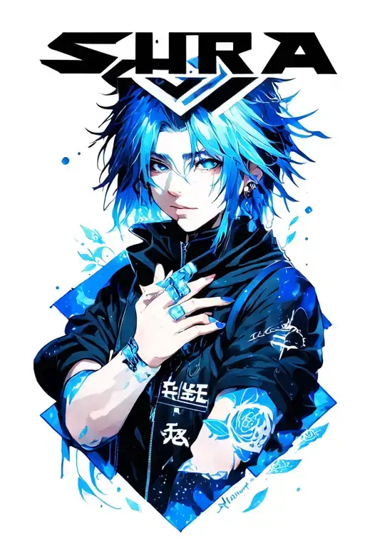 shura kirigakure blue exo exist logo tattoo design idea