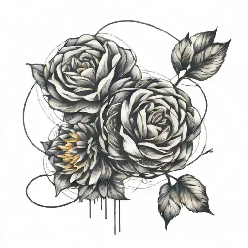 sonder / invisible string tattoo design idea