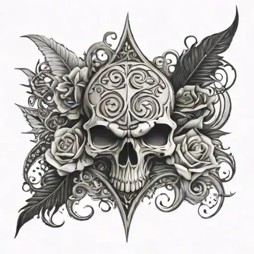 Dark Gothic tattoo design idea