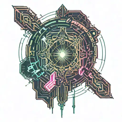 Cyberpunk 2077 cyberware tattoo design idea