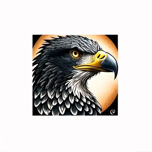 eagle head tattoo design idea