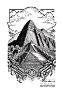 Machu Picchu tattoo design idea