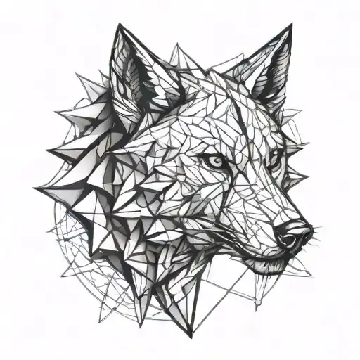 witcher wolf head tattoo design idea