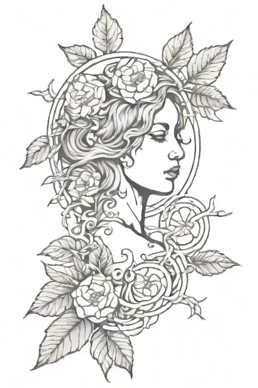 Mother Earth tattoo design idea