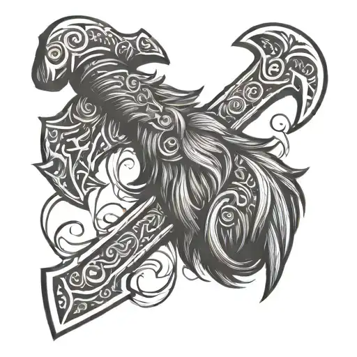 Bearded Axe tattoo design idea