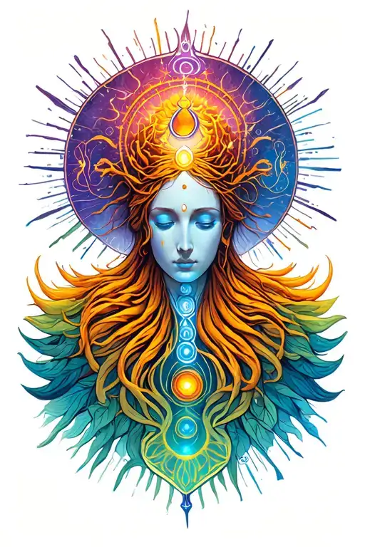 god, peace, healing, maturity, letting go, cancer zodiac sign, energy, chakra, spirituality, tattoo design idea