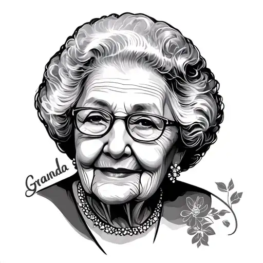 Grandma Memorial tattoo design idea