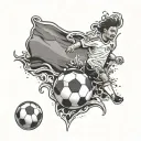 Colombia soccer tattoo design idea