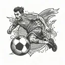 Colombia soccer tattoo design idea