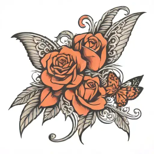 husband and wife, hardhip, i love you  tattoo design idea