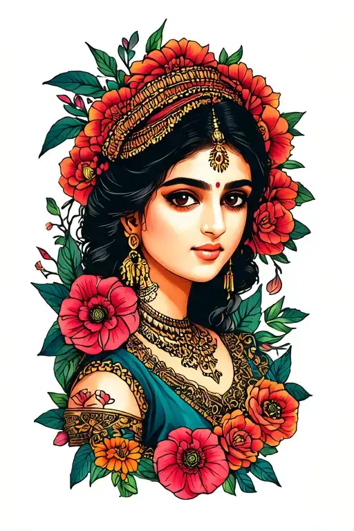 Shivani tattoo design idea
