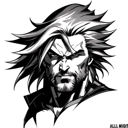 All Might tattoo design idea