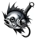 Fishing Hook tattoo design idea