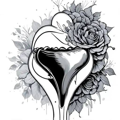 Vagina tattoo design idea