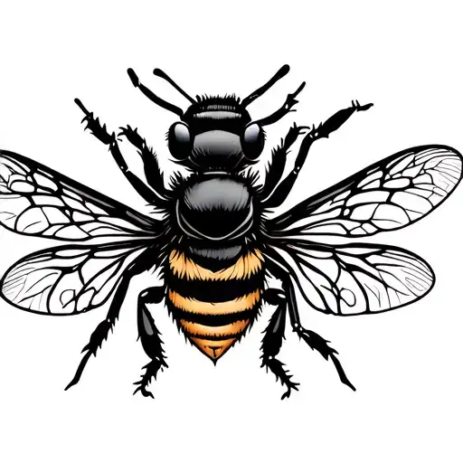 manchester bee tattoo design idea