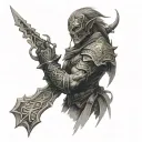 The elder scrolls  tattoo design idea