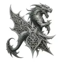 The elder scrolls  tattoo design idea